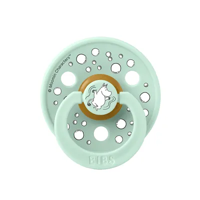 Пустушка BIBS x Moomins Colour Latex Round (кругла) Sailing – Nordic Mint
