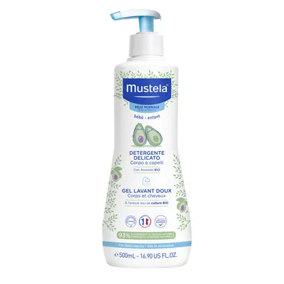 Очищувальний гель для волосся й тіла 2 в 1 з авокадо CLEANSING GEL, 500 ml Mustela