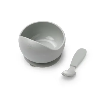 Набір для годування Elodie Details Silicone Bowl Set Mineral Green
