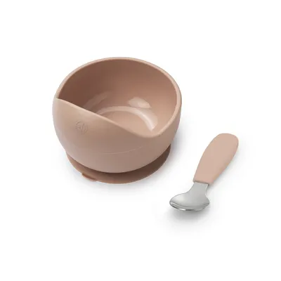 Набір для годування Elodie Details Silicone Bowl Set Blushing Pink