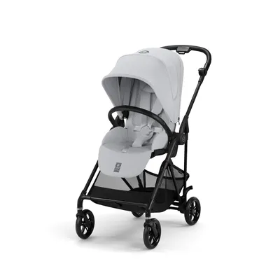 Прогулянкова коляска Cybex Melio Carbon Fog Grey (з бампером)