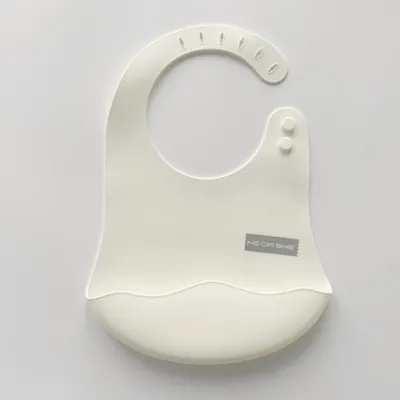 Силіконовий слюнявчик HEORSHE White