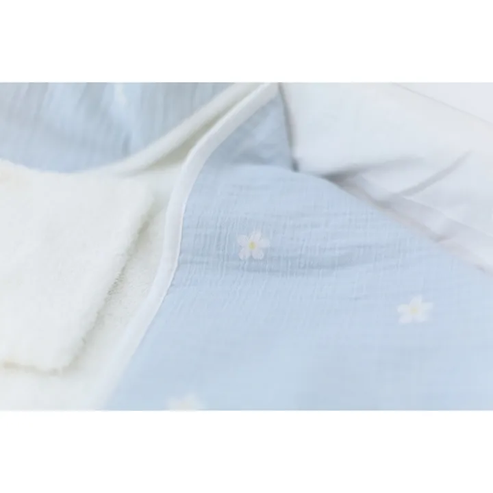 Рушник з капюшоном Childhome 80x80 flower blue, арт. CCBCMBF — Photo 11