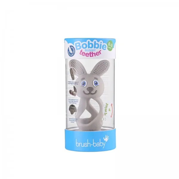 Прорізувач для зубів Bobbie Bunny Teether (Саppuccino) капучіно — Photo 5