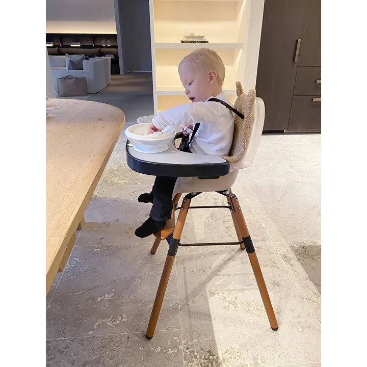 Стілець для годування Childhome Evolu 2 з бампером nut/frosted, арт. CHEVOCHFR — Photo 26