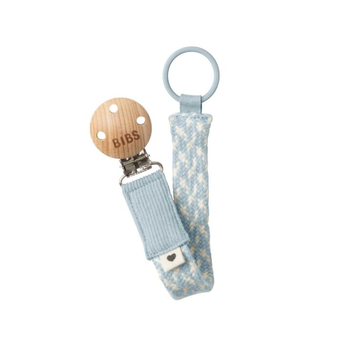 Тримач для пустушки BIBS Pacifier Clip Braided Pale Butter — Photo 40