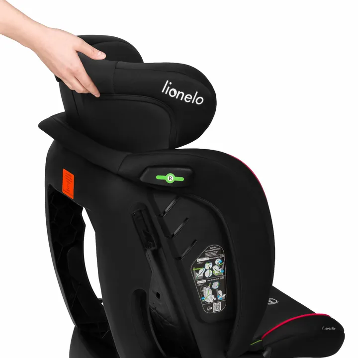 Дитяче автокрісло Lionelo AART I-SIZE BLACK CARBON RED — Photo 21