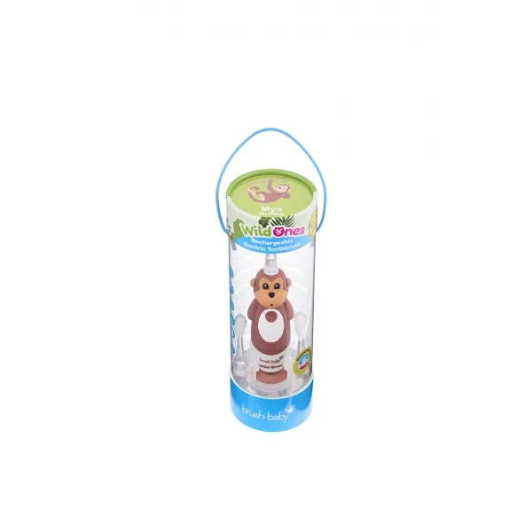 Електрична зубна щітка Sonic Toothbrush (0-10 років) - Мавпочка, (Brush-baby) — Photo 9