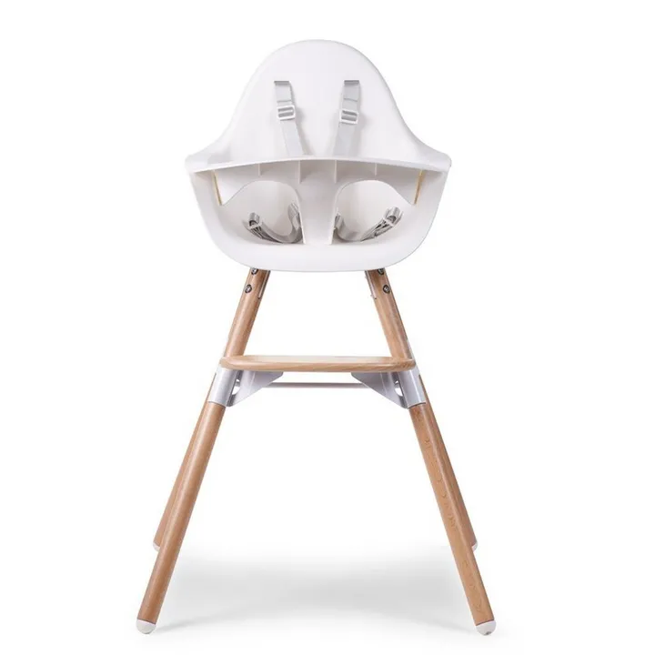 Стілець для годування Childhome Evolu 2 з бампером natural/white, арт. CHEVOCHNW — Photo 23