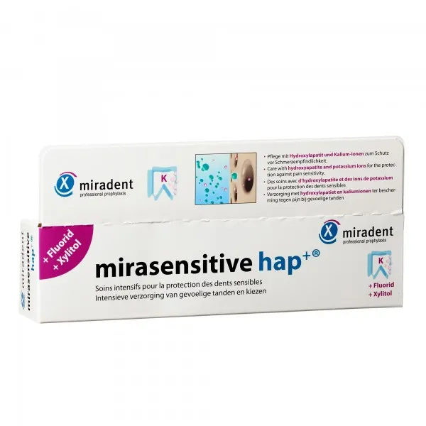 Зубна паста для чутливих зубів (50 мл) Mirasensitive hap+, (Miradent) — Photo 2