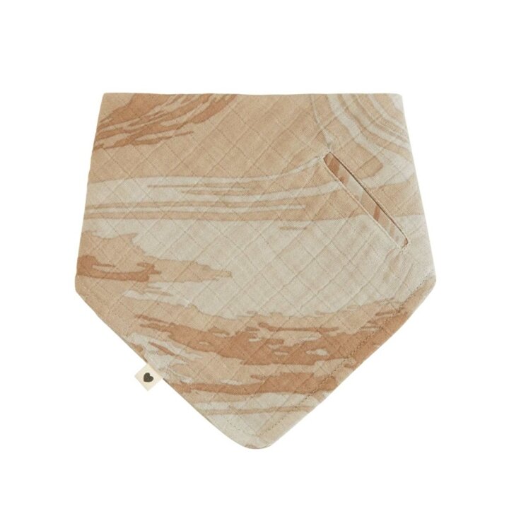 Мусліновий нагрудник BIBS Bandana Bib Tie Dye Camo Sand — Photo 4