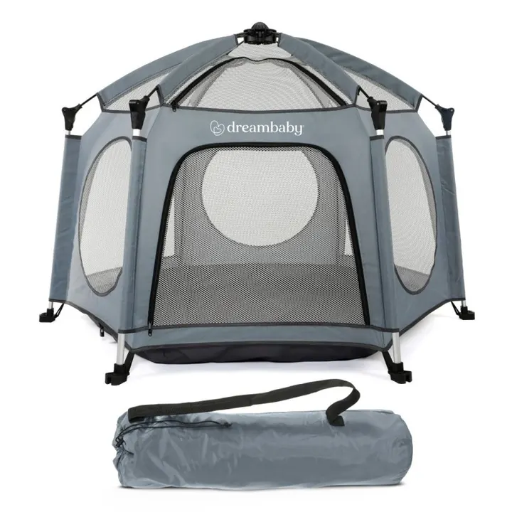 Манеж дитячий DreamBaby Adventure Blue/Grey