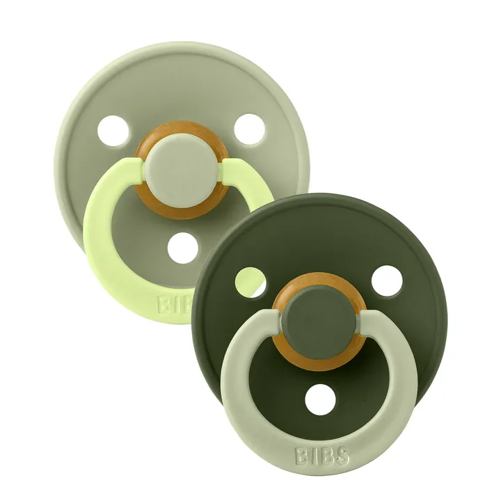 Пустушка Studio Colour 2 PACK Fusion Latex Round (кругла) – Sage Hunter Green mix (2 в упаковці) 6-18 міс. — Photo 6