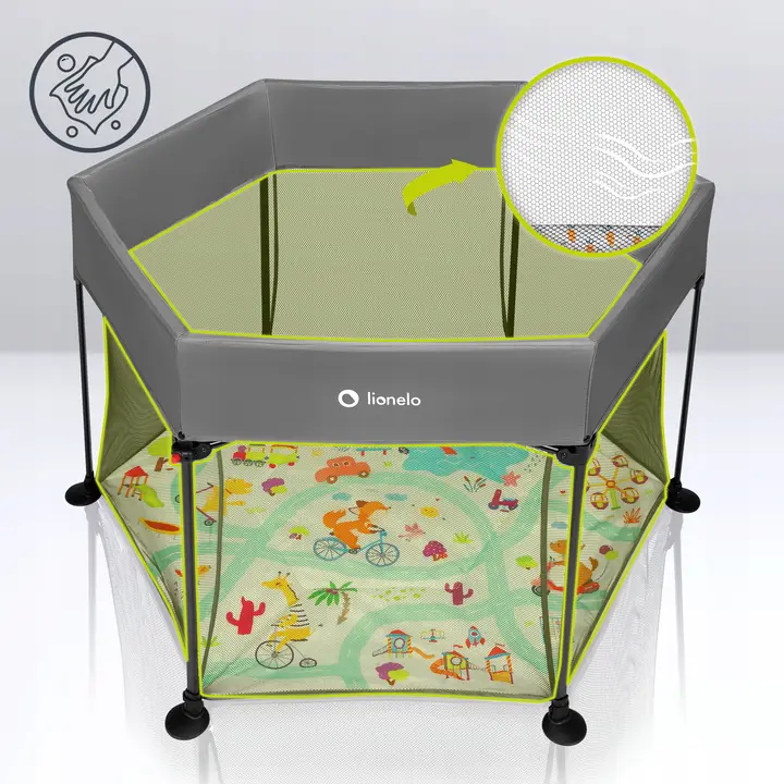 Манеж Lionelo ROEL PLUS GREY MULTICOLOR — Photo 5