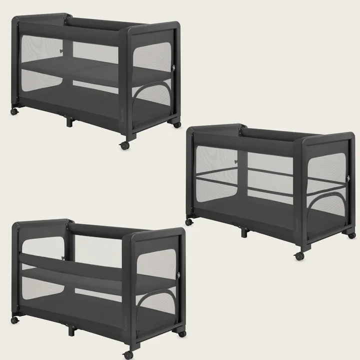 Ліжечко дитяче 3 в 1 Lionelo PATTY GREY GRAPHITE — Photo 9