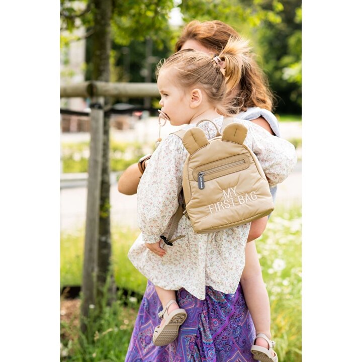 Рюкзак дитячий Childhome My first bag puffered beige — Photo 23