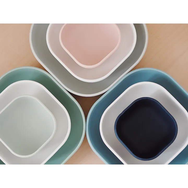 Набір тарілок Beaba силіконових 3 шт (150 мл, 340 мл, 580 мл) синій, арт. 913566 — Photo 19