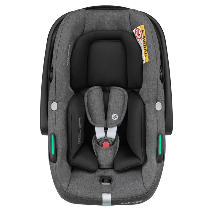 Коляска MAXI-COSI ZELIA S TRIO Dark Grey (Black Frame/Brown Leather + CabrioFix S i-Size + сумка) — Photo 14