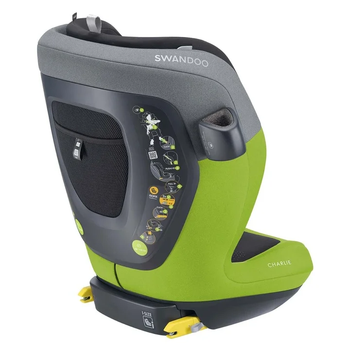 Автокрісло Swandoo Charlie i-Size 2025 (Lime/Sesame Grey) — Photo 9