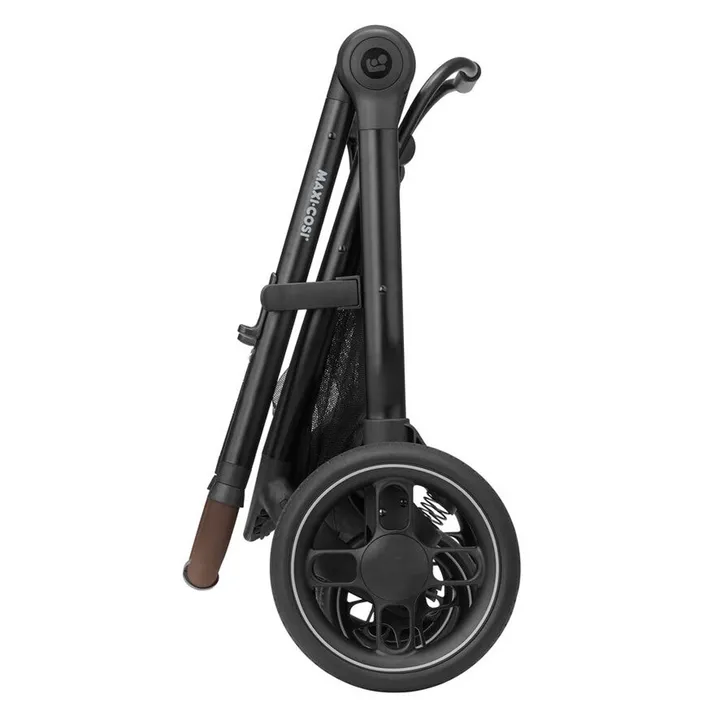 Коляска MAXI-COSI ZELIA S TRIO Grey (Black Frame/Brown Leather + CabrioFix S i-Size + сумка) — Photo 18