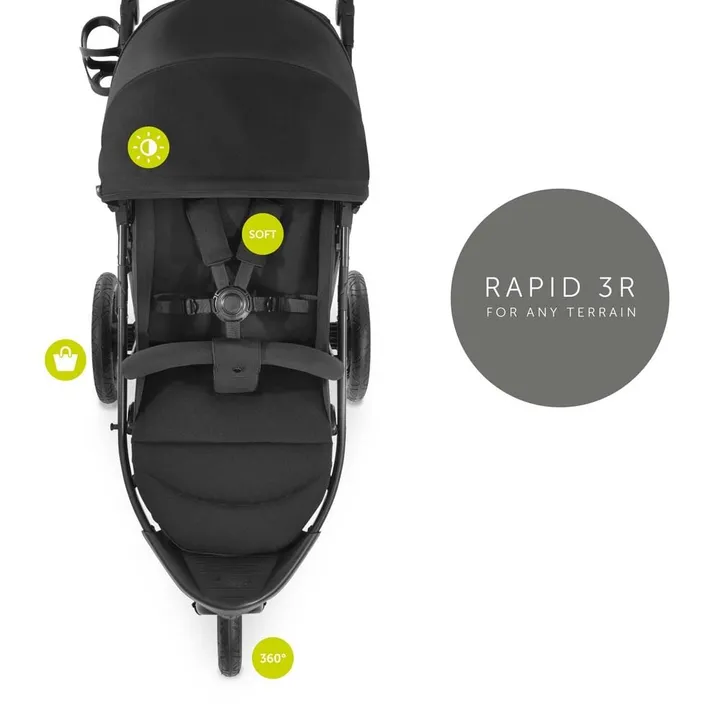 Коляска прогулянкова Hauck Rapid 3R Black — Photo 15