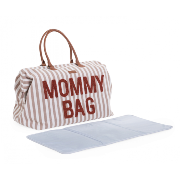 Сумка Childhome Mommy bag stripes nude/terracotta — Photo 16