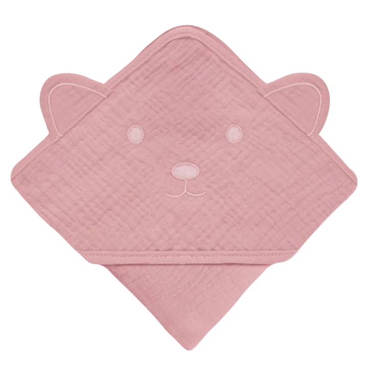Рушник Lionelo MUSLIN HOODED TOWEL PINK BABY — Photo 2