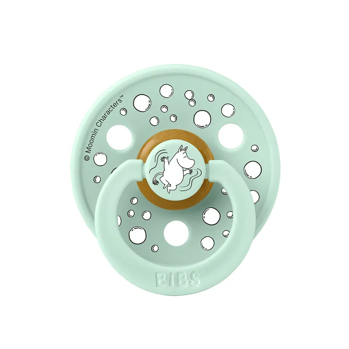 Пустушка BIBS x Moomins Colour Latex Round (кругла) Sailing – Nordic Mint (6-18 міс) — Photo 5