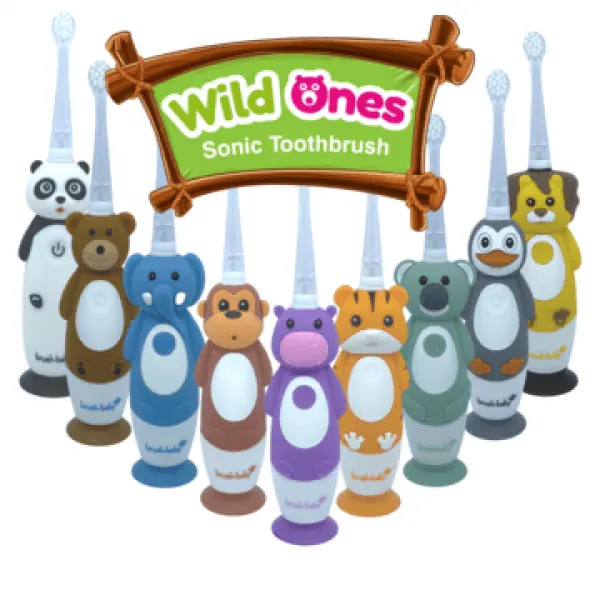 Електрична зубна щітка Sonic Toothbrush (0-10 років) - Ведмедик, (Brush-baby) — Photo 9