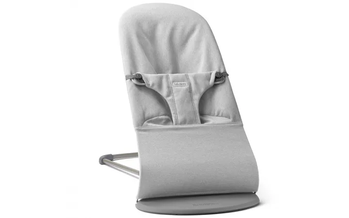 Шезлонг для немовлят BabyBjorn Bouncer BLISS Woven Light Grey Melange — Photo 10