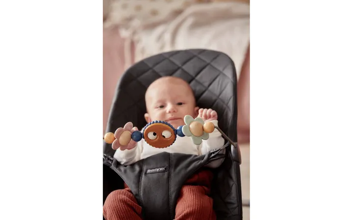 Шезлонг для немовлят BabyBjorn Bouncer BLISS Woven Anthracite Classic Quilt — Photo 10