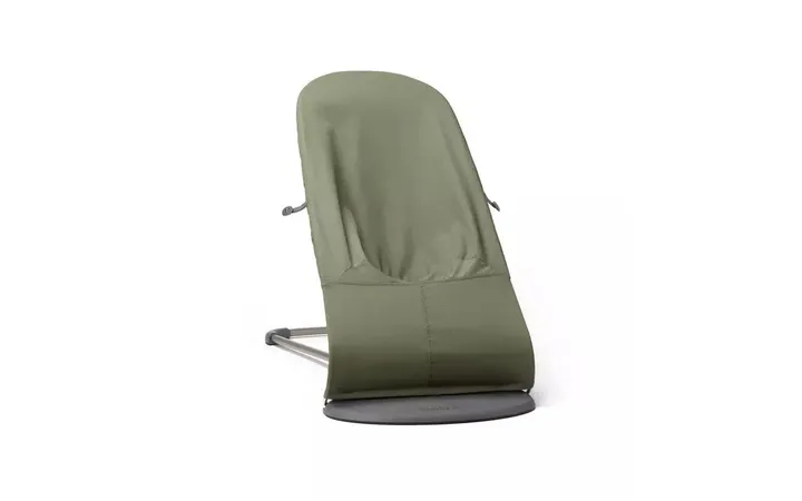 Шезлонг для немовлят BabyBjorn Bouncer BLISS Woven Dark Green Classic Quilt — Photo 9