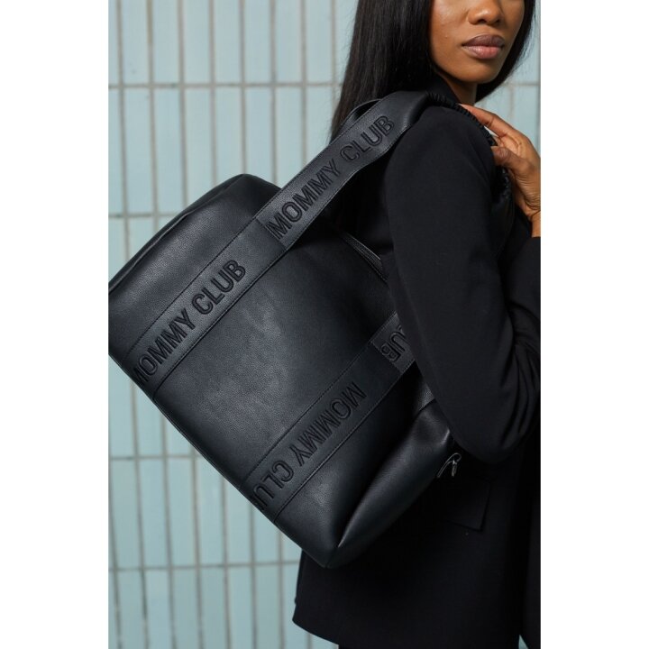 Сумка Childhome Mommy club Signature vegan leather black — Photo 24