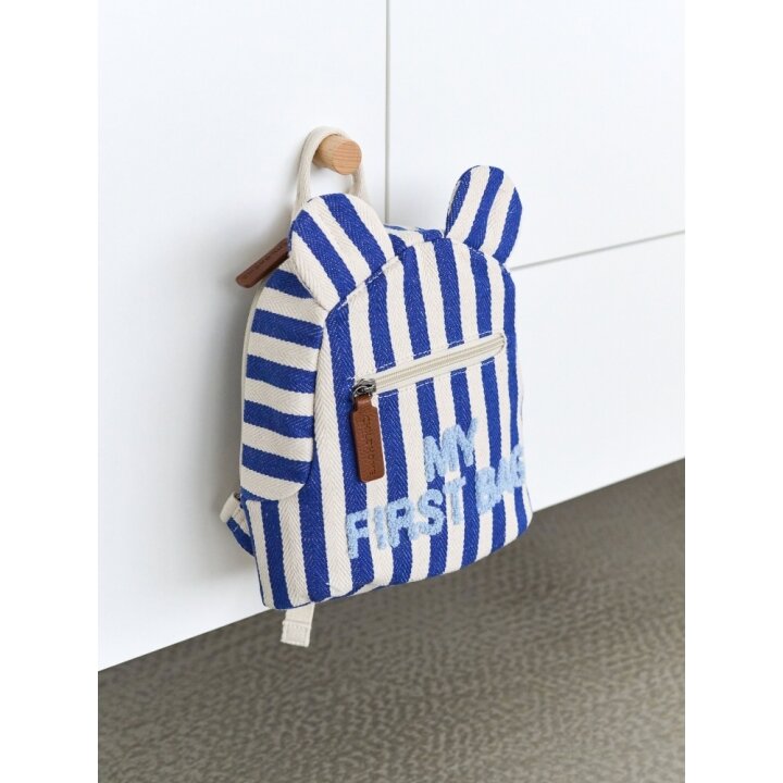 Рюкзак дитячий Childhome My first bag stripes electric blue — Photo 15