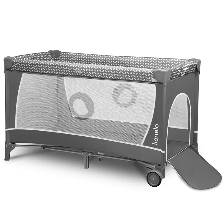 Ліжечко-манеж Lionelo FLOWER GREY SCANDI — Photo 4