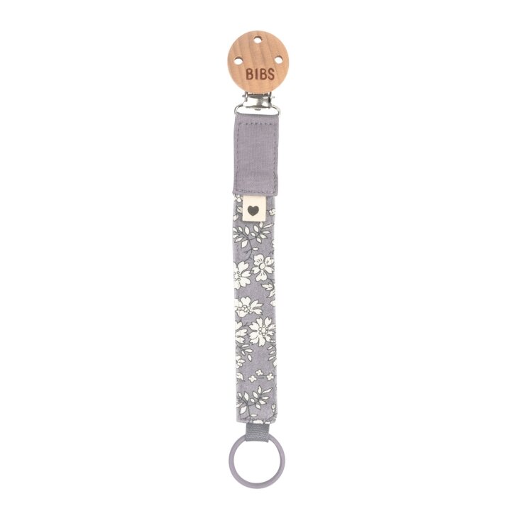 Тримач для пустушки BIBS x Liberty Pacifier Clip – Capel Fossil Grey — Photo 5