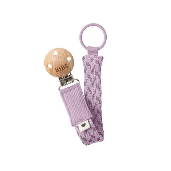 Тримач для пустушки BIBS Pacifier Clip Braided Cloud — Photo 38