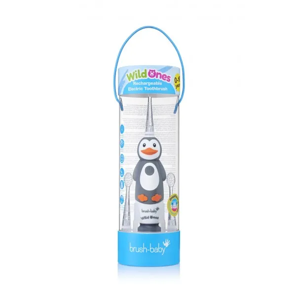Електрична зубна щітка Sonic Toothbrush (0-10 років) - Пінгвін, (Brush-baby) — Photo 6