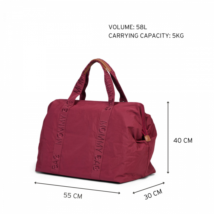 Сумка Childhome Mommy bag Signature burgundy — Photo 43