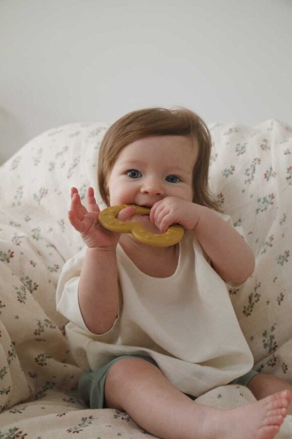 Іграшка гризунець BIBS Baby Bitie Heart Mustard, вік 3+ міс — Photo 10