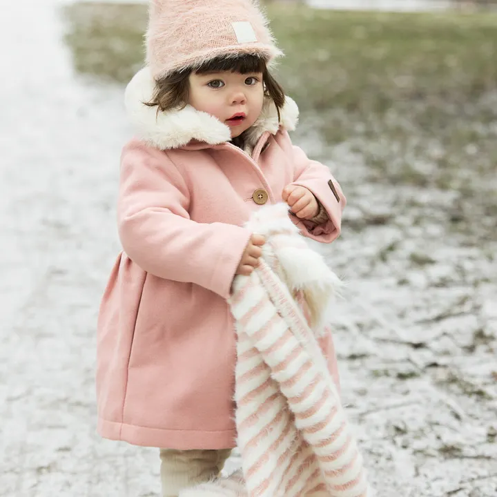 Плед Elodie Details Furry Knit Blanket Faded Rose — Photo 8