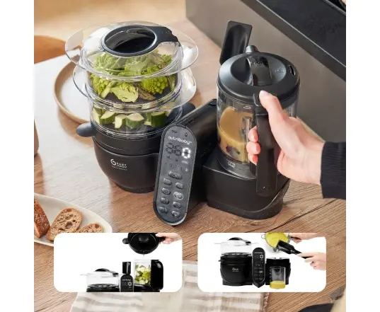 Блендер-пароварка Babymoov Nutribaby+XL Black — Photo 9