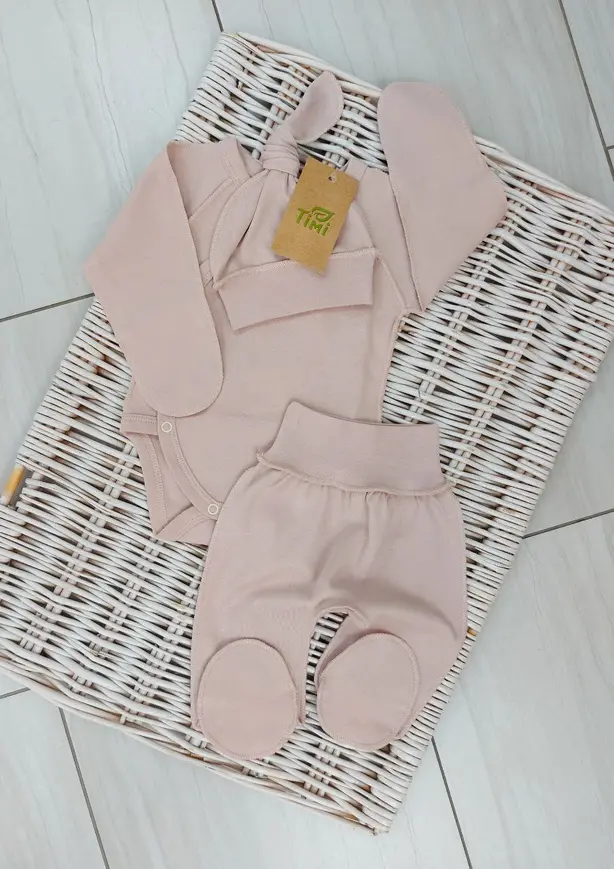 Комплект одягу в пологовий для немовлят (Pink) 56р.