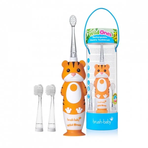 Електрична зубна щітка Sonic Toothbrush (0-10 років) - Тобі Тигрик, (Brush-baby) — Photo 5