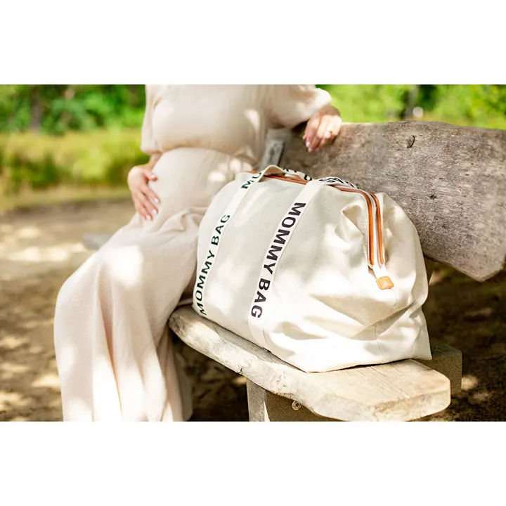 Сумка Childhome Mommy bag Signature canvas off white, арт. CWMBBSCOW — Photo 26