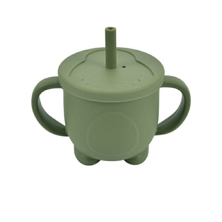 Силіконовий поїльник Пінгвін з трубочкою Green Tea — Photo 31