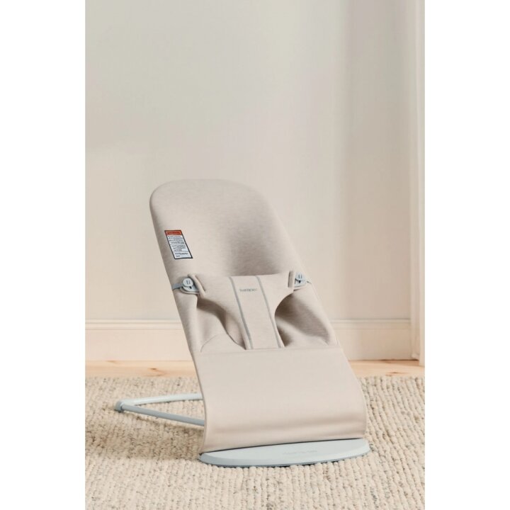 Шезлонг для немовлят BabyBjorn Bouncer BLISS 3D Jersey Light Beige — Photo 8