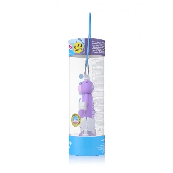 Електрична зубна щітка Sonic Toothbrush (0-10 років) - Бегемотик, (Brush-baby) — Photo 7