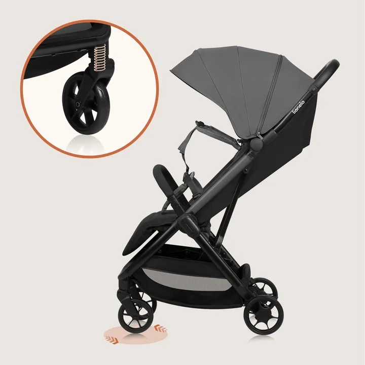 Прогулянкова коляска Lionelo JULIE AIR GREY STONE — Photo 9