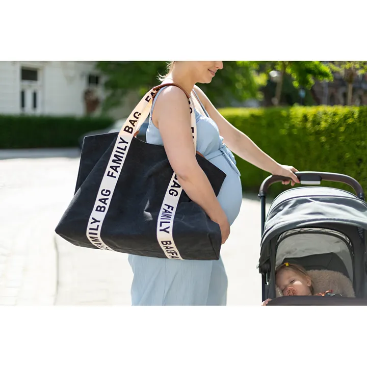 Сумка Childhome Family bag canvas black, арт. CWFBSCBL — Photo 24